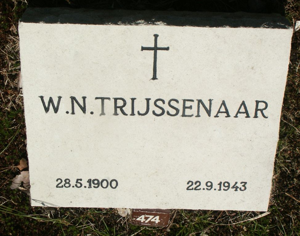 Afbeelding van graf of monument van Willem Nicolaas Trijssenaar