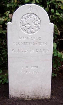 Grafsteen van Wilhelmus Johannes van de Kamp