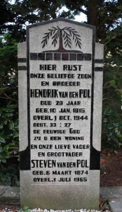 Grafsteen van Hendrik van den Pol