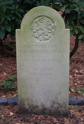 Grafsteen van Willem van de Poll