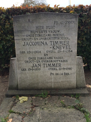 Grafsteen van Jan Timmer