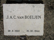 Grafsteen van Jan Adolf Cornelis van Boeijen