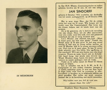 Afbeelding/portret van Jan Karel Sindorff