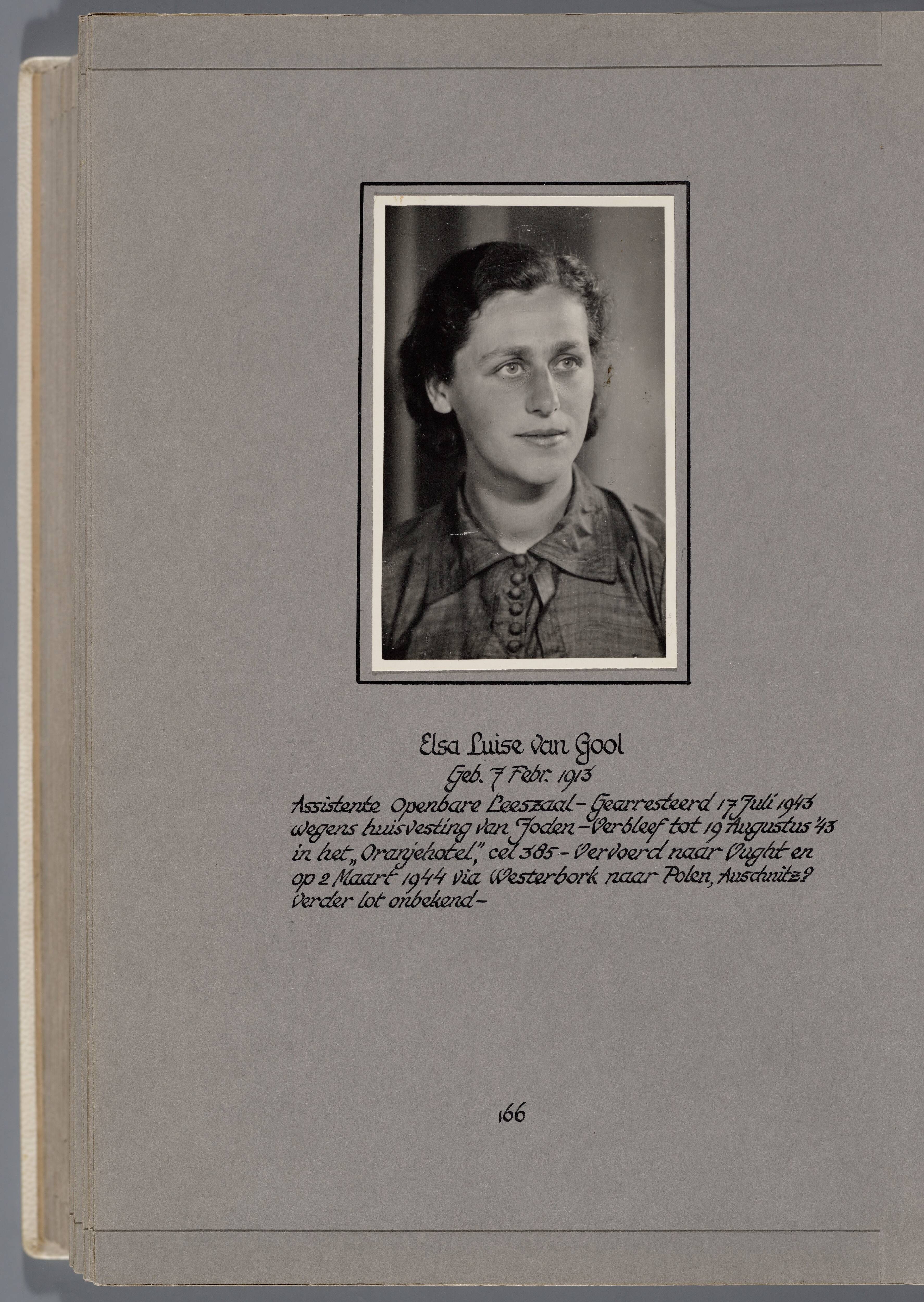Stichting Oranjehotel: Doodenboeken Elsa Louise van Gool