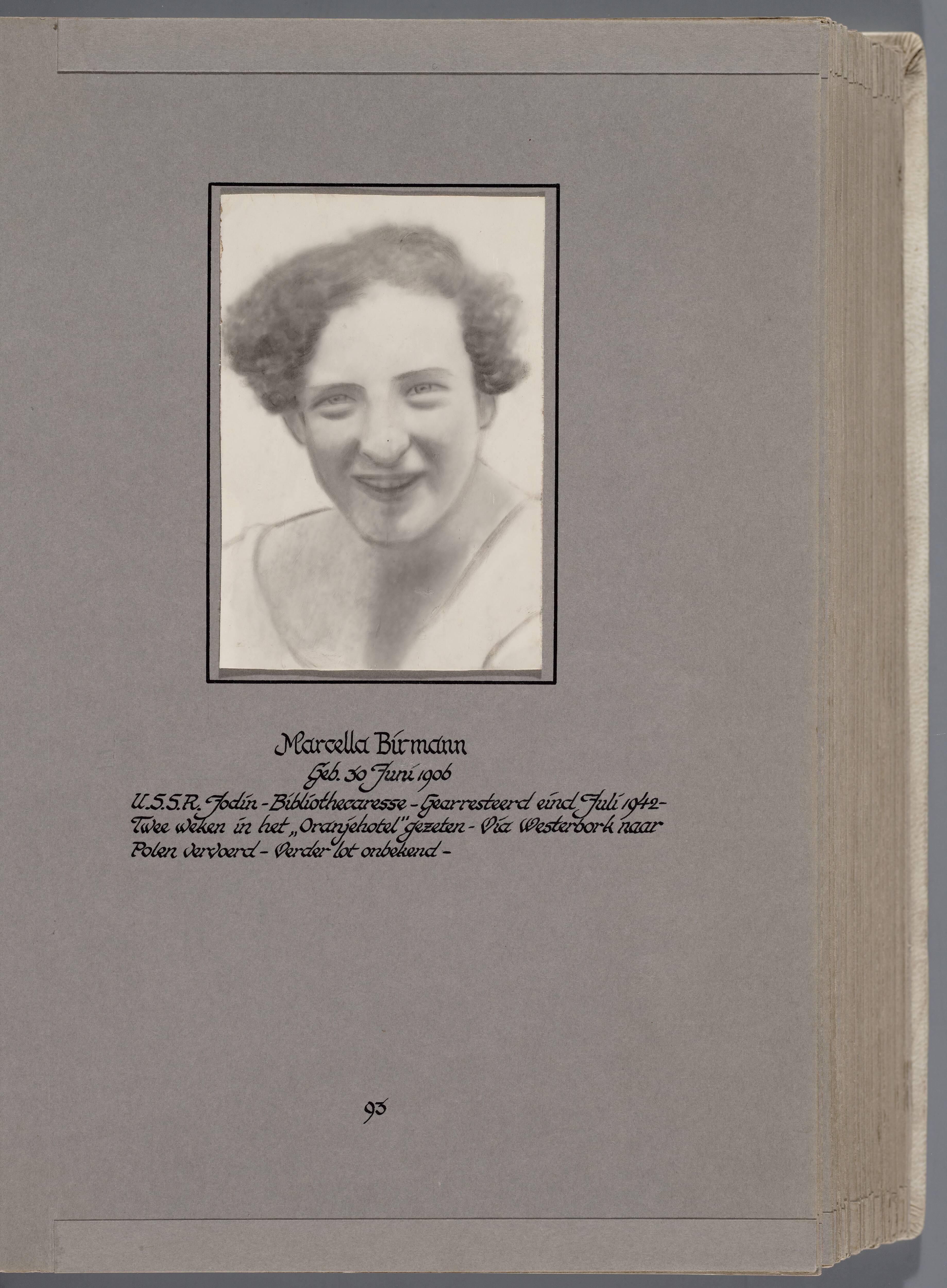 Stichting Oranjehotel: Doodenboeken Marcella Birmann