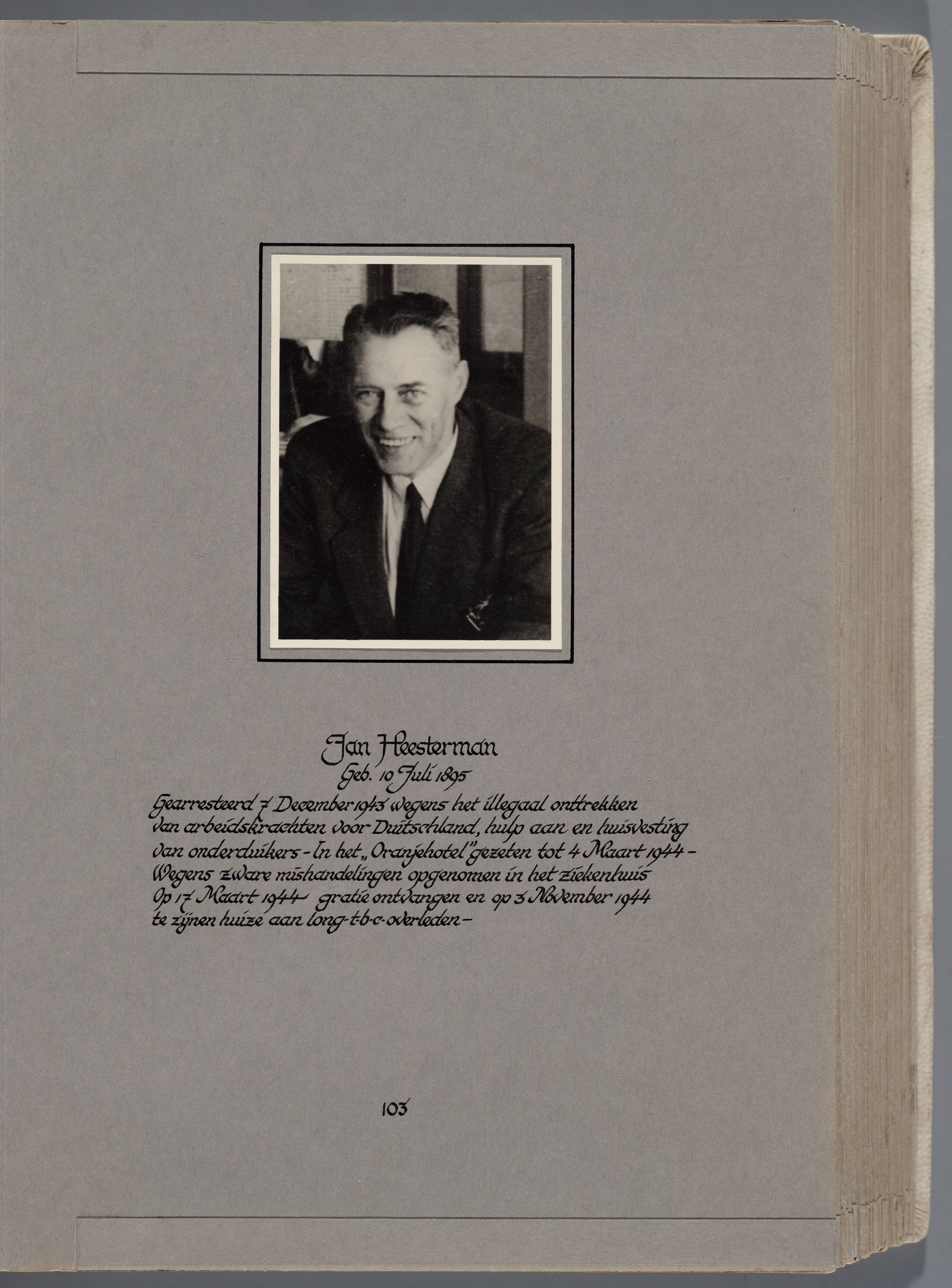 Stichting Oranjehotel: Doodenboeken Jan Heesterman