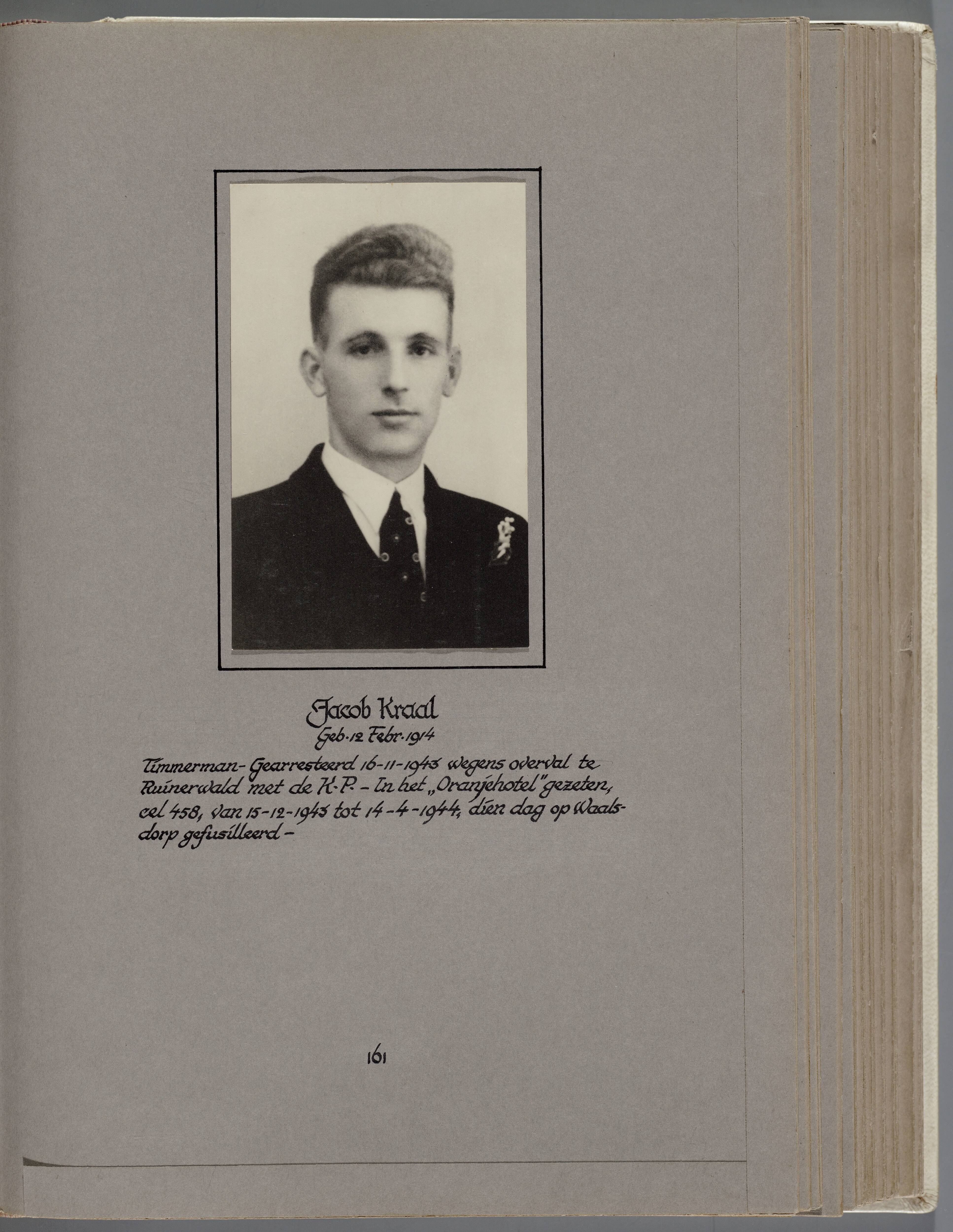Stichting Oranjehotel: Doodenboeken Jacob Kraal