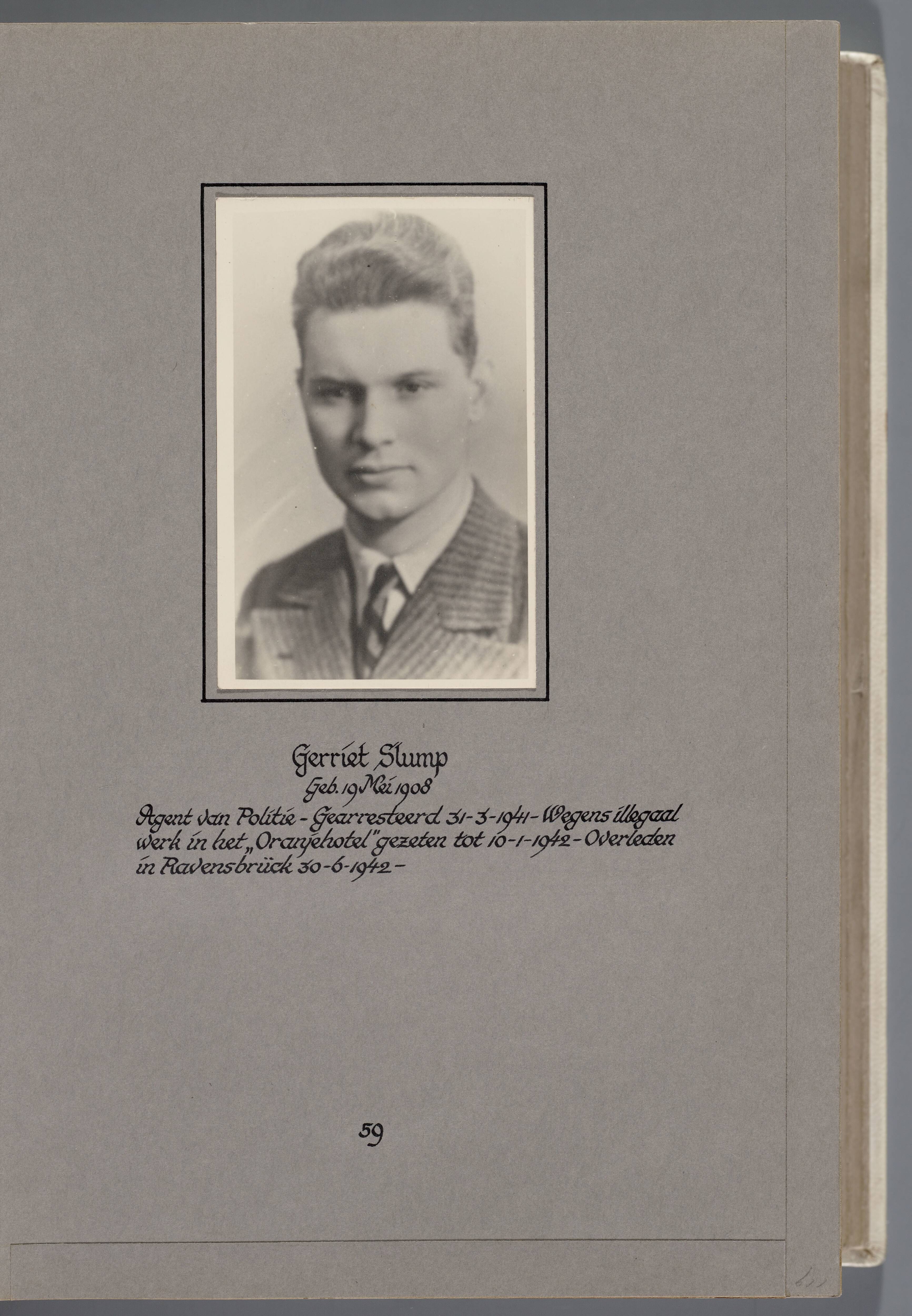 Stichting Oranjehotel: Doodenboeken Frederik Hendrik Wanninkhof