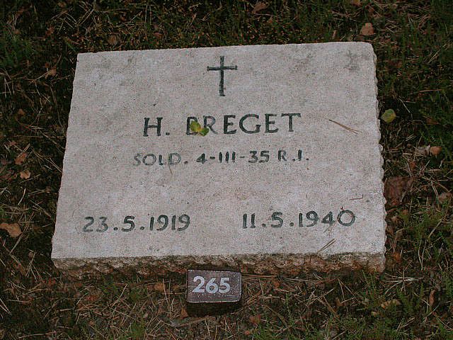 Afbeelding van graf of monument van Hendrik Breget