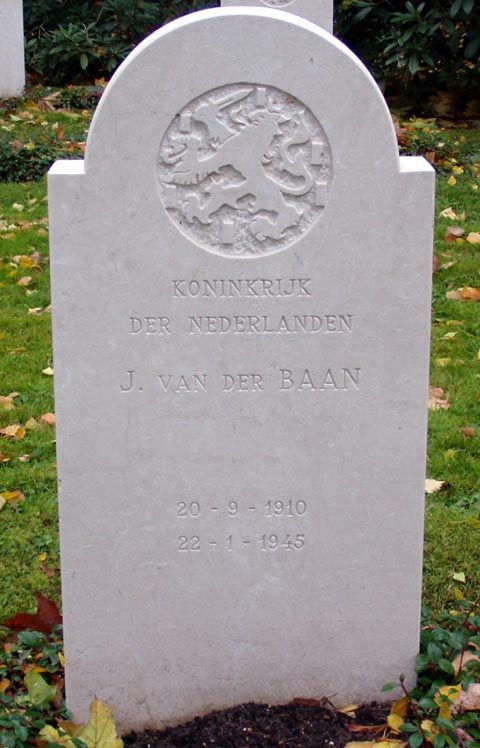 Afbeelding van graf of monument van Jacobus van der Baan