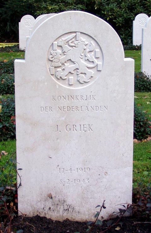 Afbeelding van graf of monument van Johannes Griek