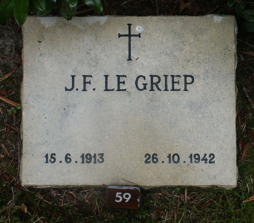 Afbeelding van graf of monument van Johannes Frans le Griep