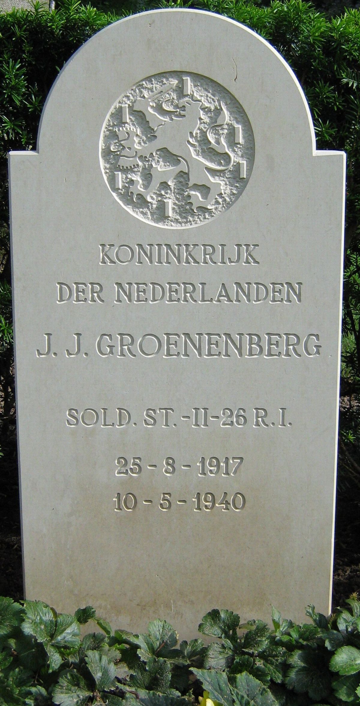 Afbeelding van graf of monument van Jan Johannes Groenenberg