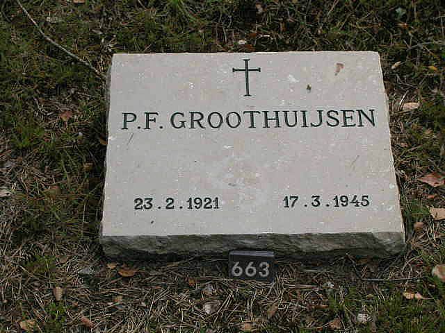 Afbeelding van graf of monument van Petrus Franciscus Groothuijsen