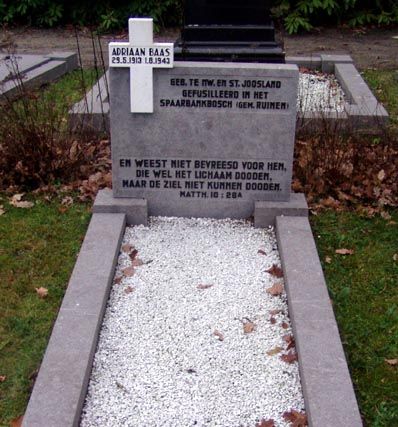 Afbeelding van graf of monument van Adriaan Baas