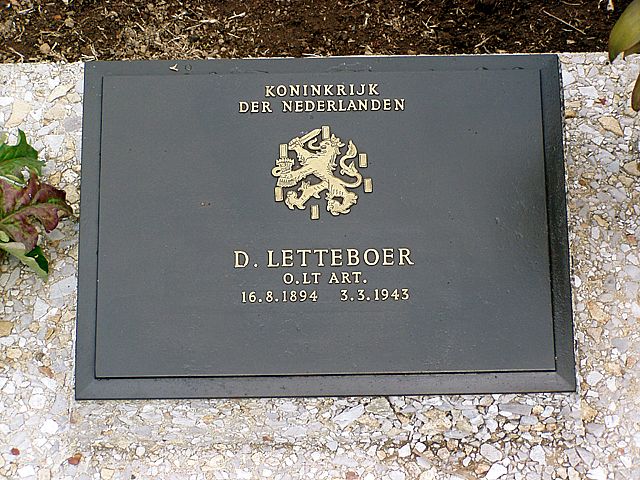 Afbeelding van graf of monument van Diedrich Letteboer