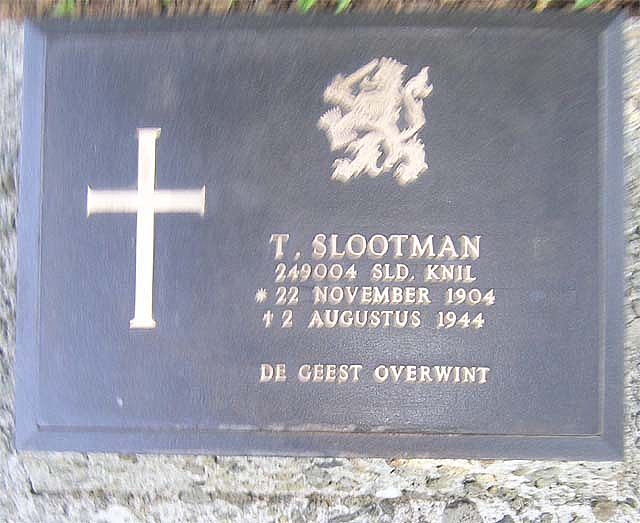 Afbeelding van graf of monument van Theodorus Slootman