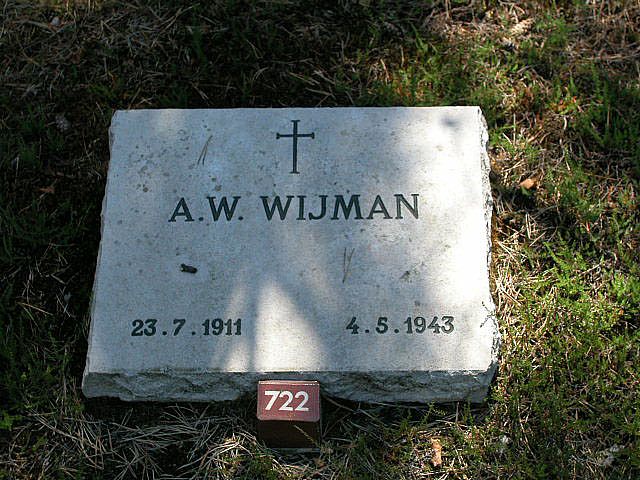 Afbeelding van graf of monument van Antonius Wilhelmus Wijman