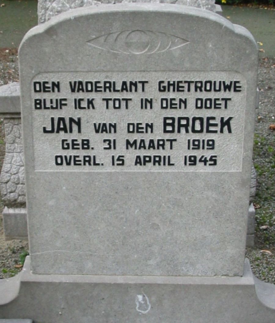 Afbeelding van graf of monument van Jan van den Broek