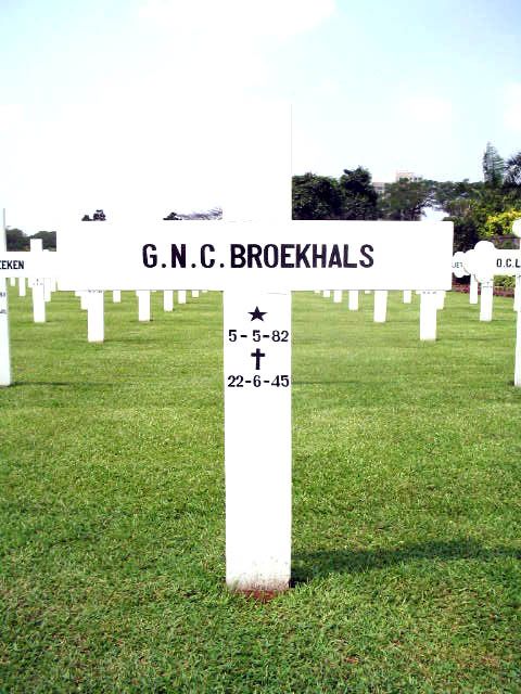 Afbeelding van graf of monument van Gustaaf Nicolaas Cornelis Broekhals