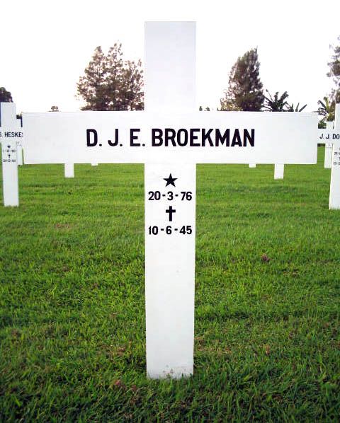 Afbeelding van graf of monument van Dirk Johan Eliza Broekman