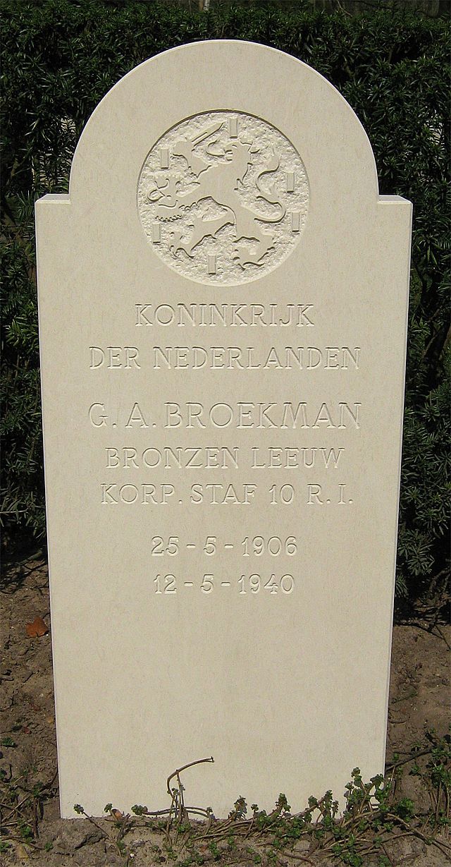 Afbeelding van graf of monument van Gerrit Abraham Broekman