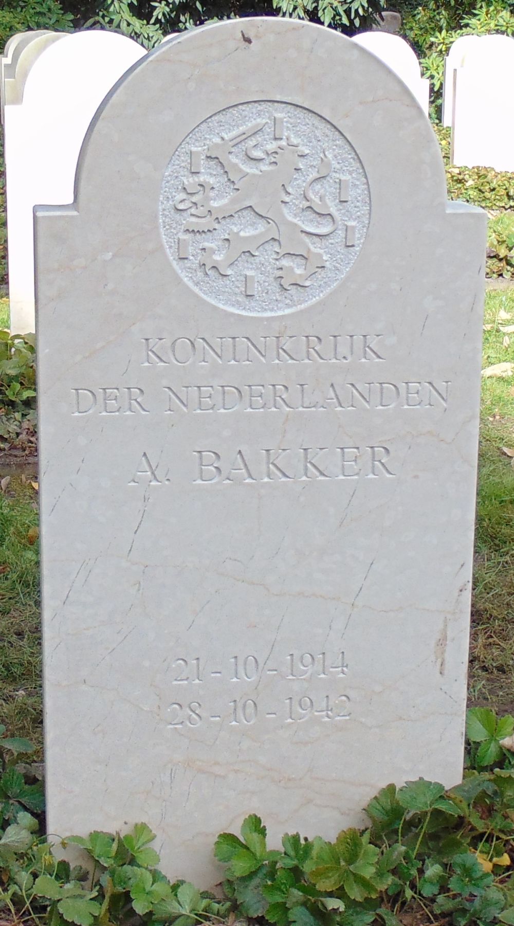 Afbeelding van graf of monument van Arend Bakker