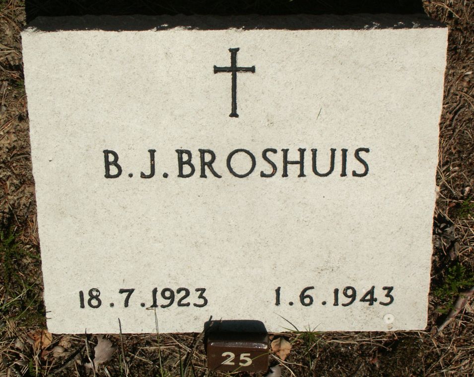 Afbeelding van graf of monument van Bernardus Johannes Broshuis