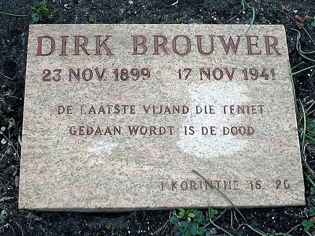 Afbeelding van graf of monument van Dirk Brouwer