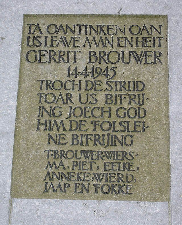 Afbeelding van graf of monument van Gerrit Brouwer