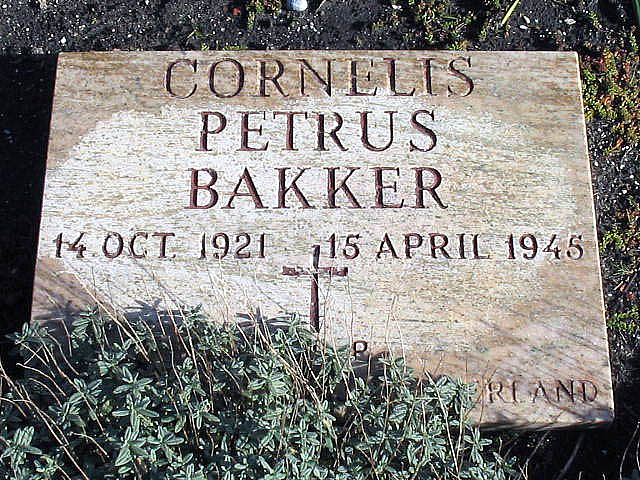Afbeelding van graf of monument van Cornelis Petrus Bakker
