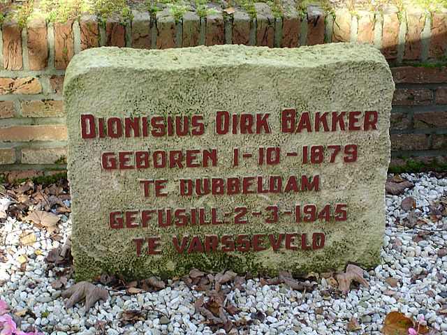Afbeelding van graf of monument van Dionisius Dirk Bakker