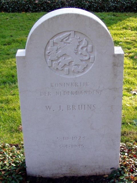 Afbeelding van graf of monument van Willem Johan Bruins