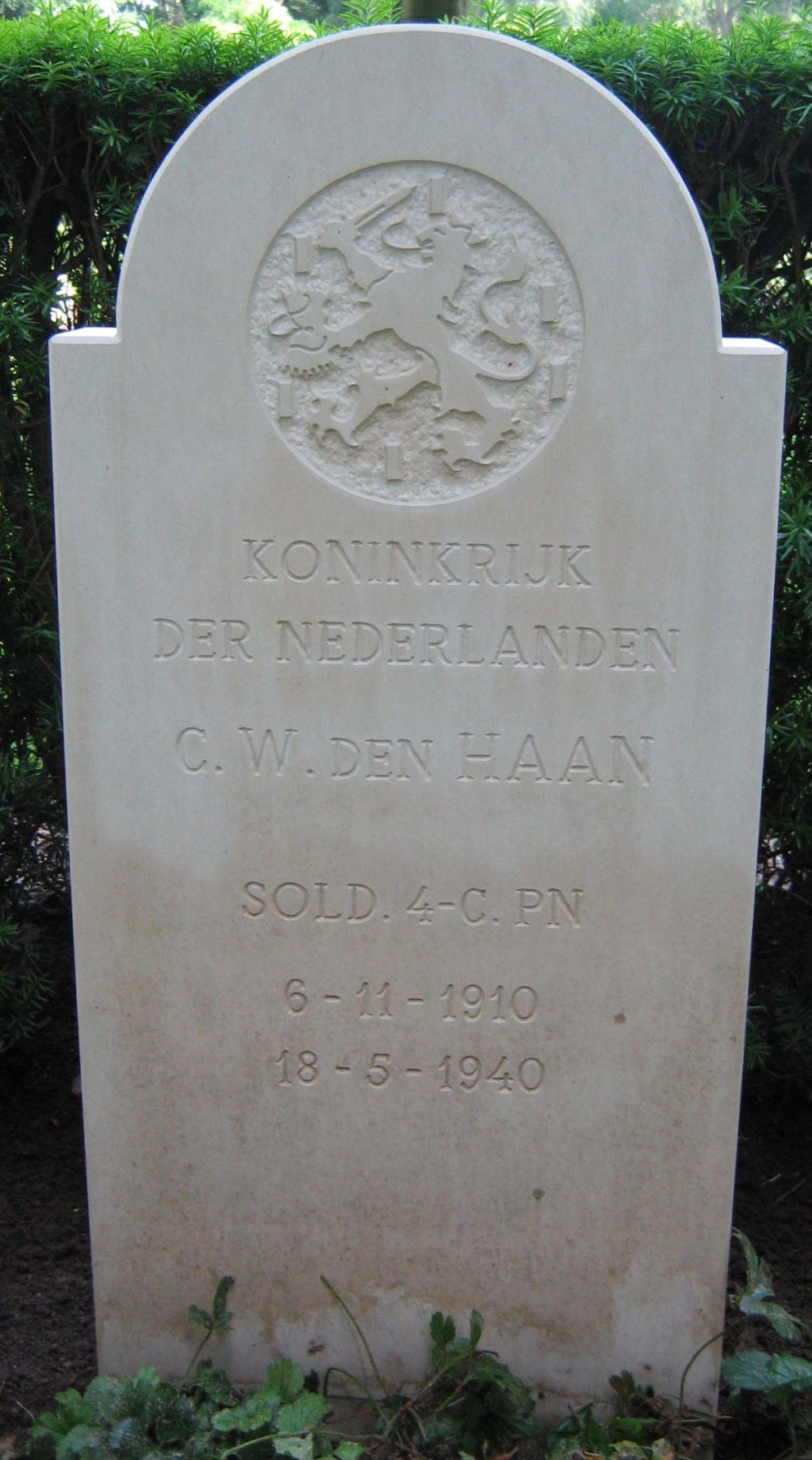 Afbeelding van graf of monument van Cornelis Willem den Haan