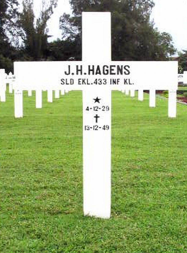 Afbeelding van graf of monument van Johannes Hendrikus Hagens