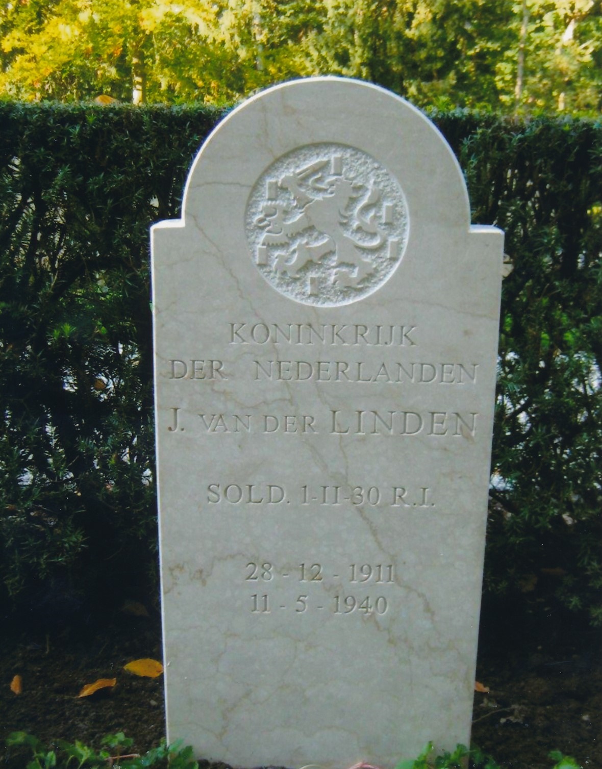 Afbeelding van graf of monument van Jacob van der Linden
