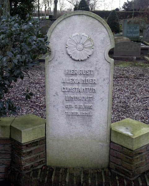 Afbeelding van graf of monument van Alexander Constantijn Lindhout