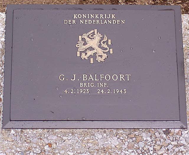 Afbeelding van graf of monument van Gerard Jan Balfoort