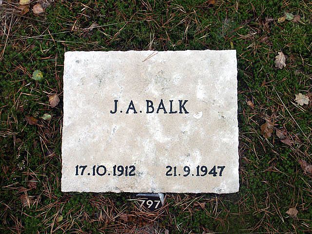 Afbeelding van graf of monument van Jan Albertus Balk