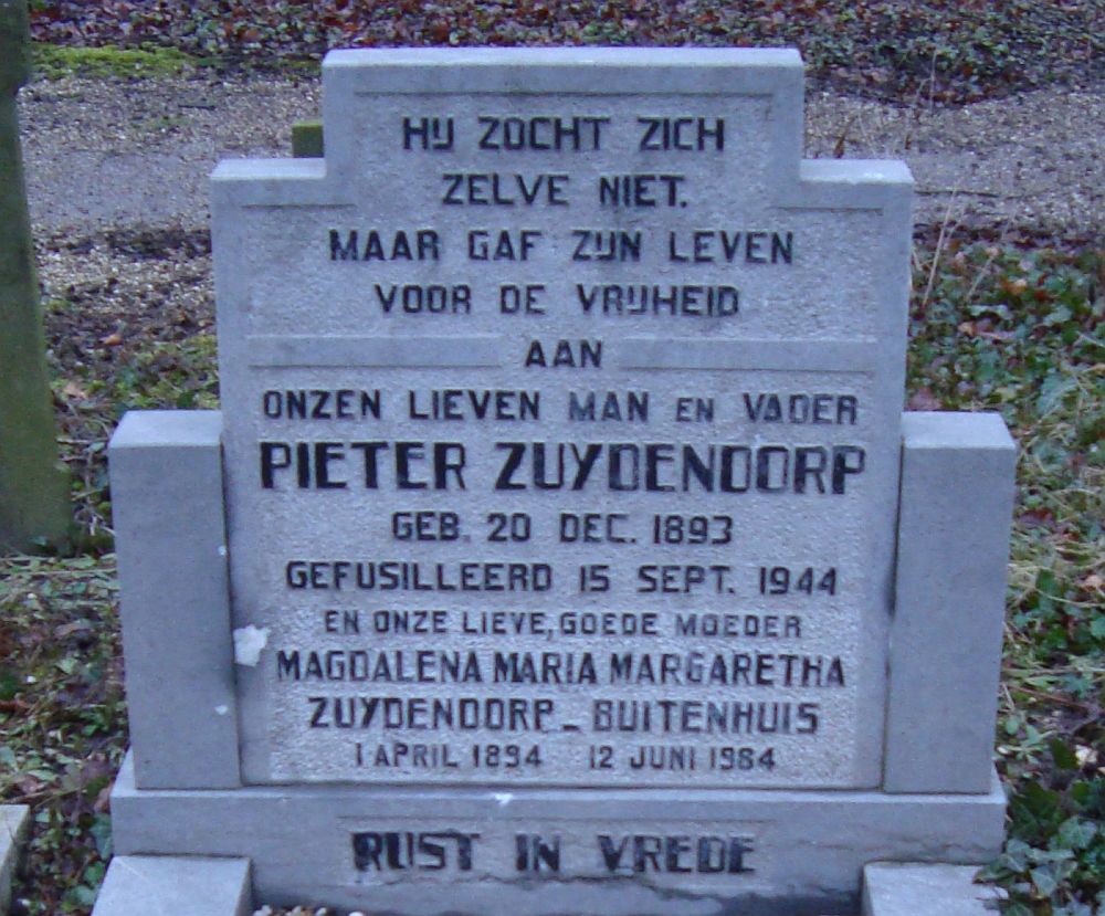 Afbeelding van graf of monument van Pieter Zuijdendorp