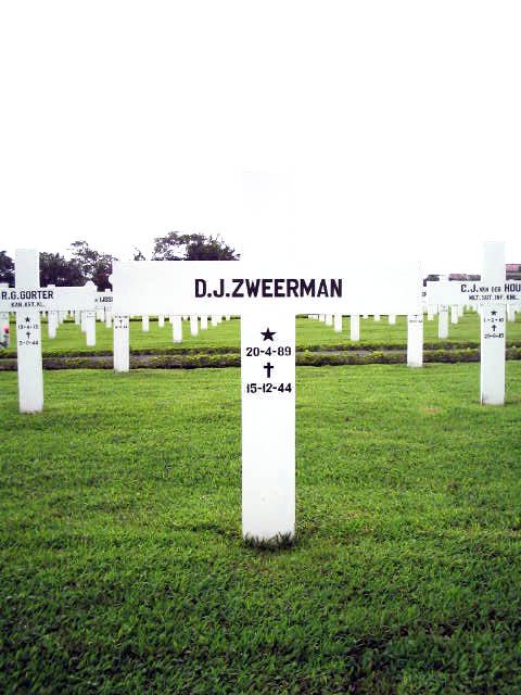 Afbeelding van graf of monument van Dirk Johannes Zweerman