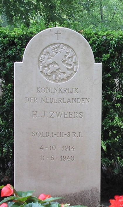 Afbeelding van graf of monument van Hendricus Johannes Zweers