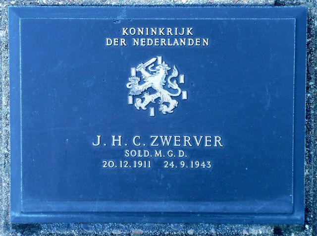 Afbeelding van graf of monument van Johan Hendrik Cornelis Zwerver