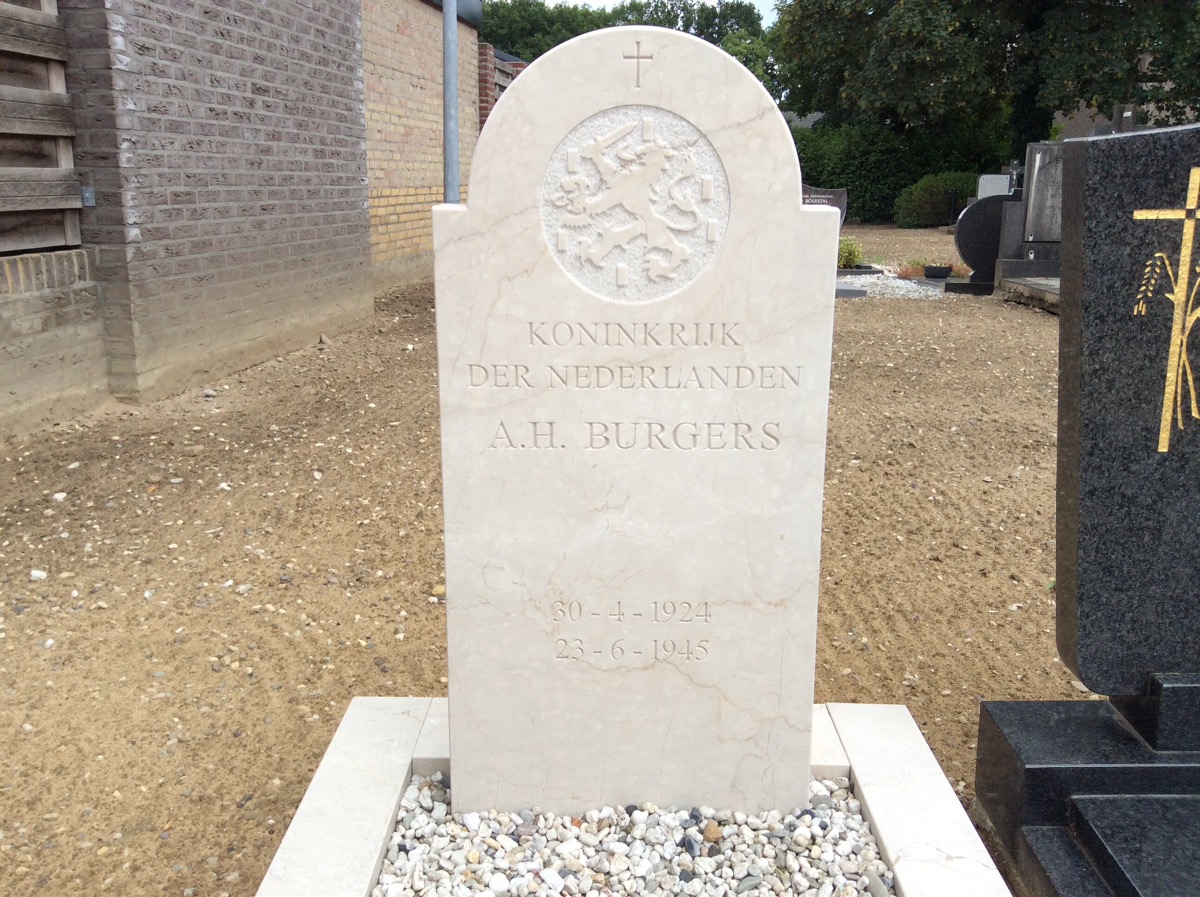 Afbeelding van graf of monument van Albertus Hermanus Burgers