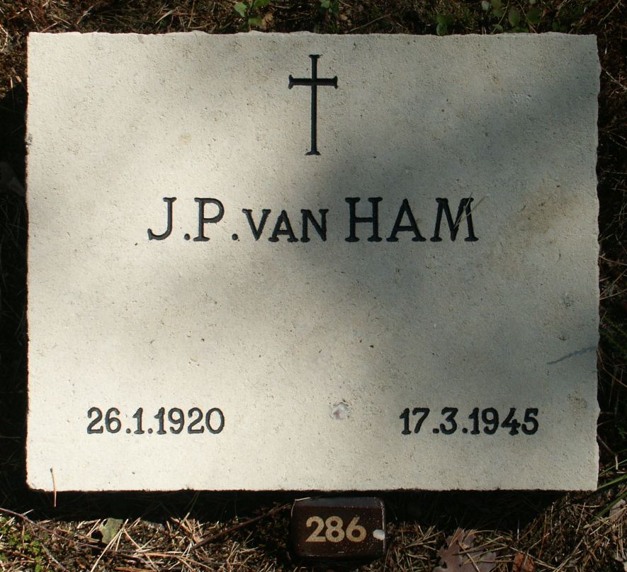 Afbeelding van graf of monument van Johannes Petrus van Ham