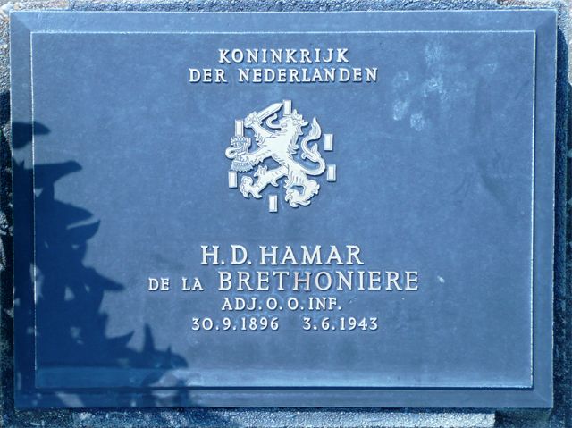 Afbeelding van graf of monument van Hubert Désiré Hamar de la Bretonière