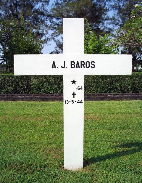 Afbeelding van graf of monument van A.J. Baros