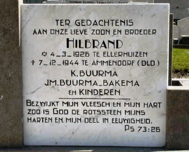 Afbeelding van graf of monument van Hilbrand Buurma