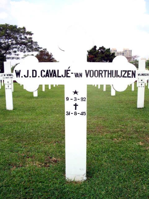 Afbeelding van graf of monument van Willemina Johanna Daniëlla Cavaljé-van Voorthuijzen