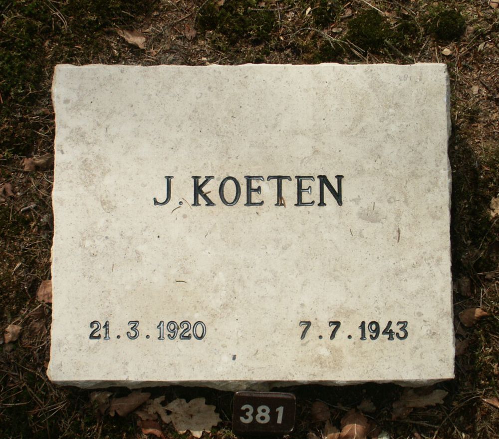 Afbeelding van graf of monument van Jan Koeten